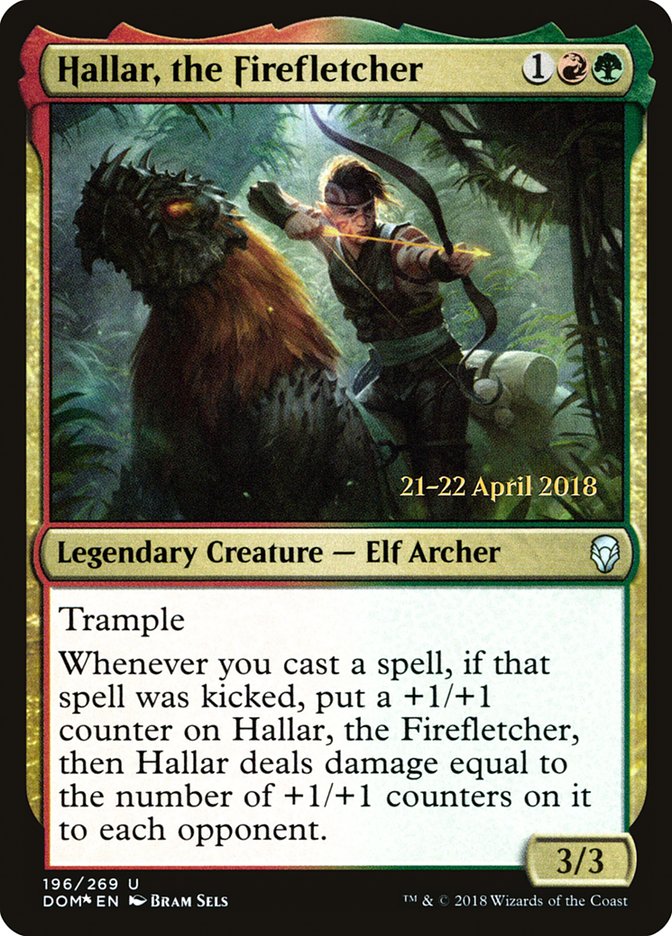 Hallar, the Firefletcher  [Dominaria Prerelease Promos]