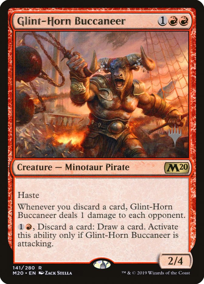 Glint-Horn Buccaneer (Promo Pack) [Core Set 2020 Promos]