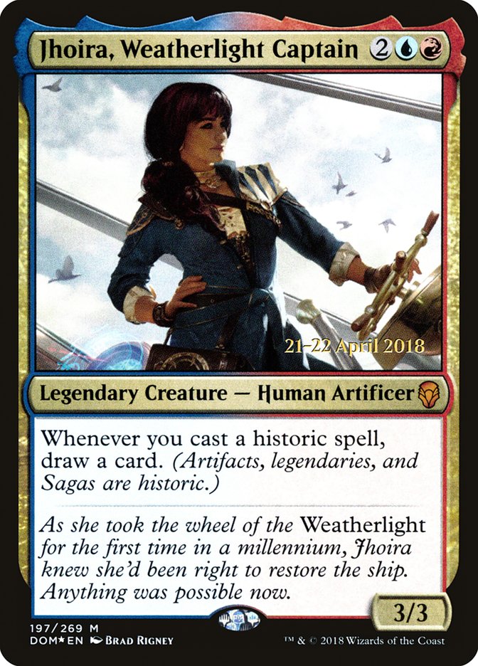 Jhoira, Weatherlight Captain  [Dominaria Prerelease Promos]