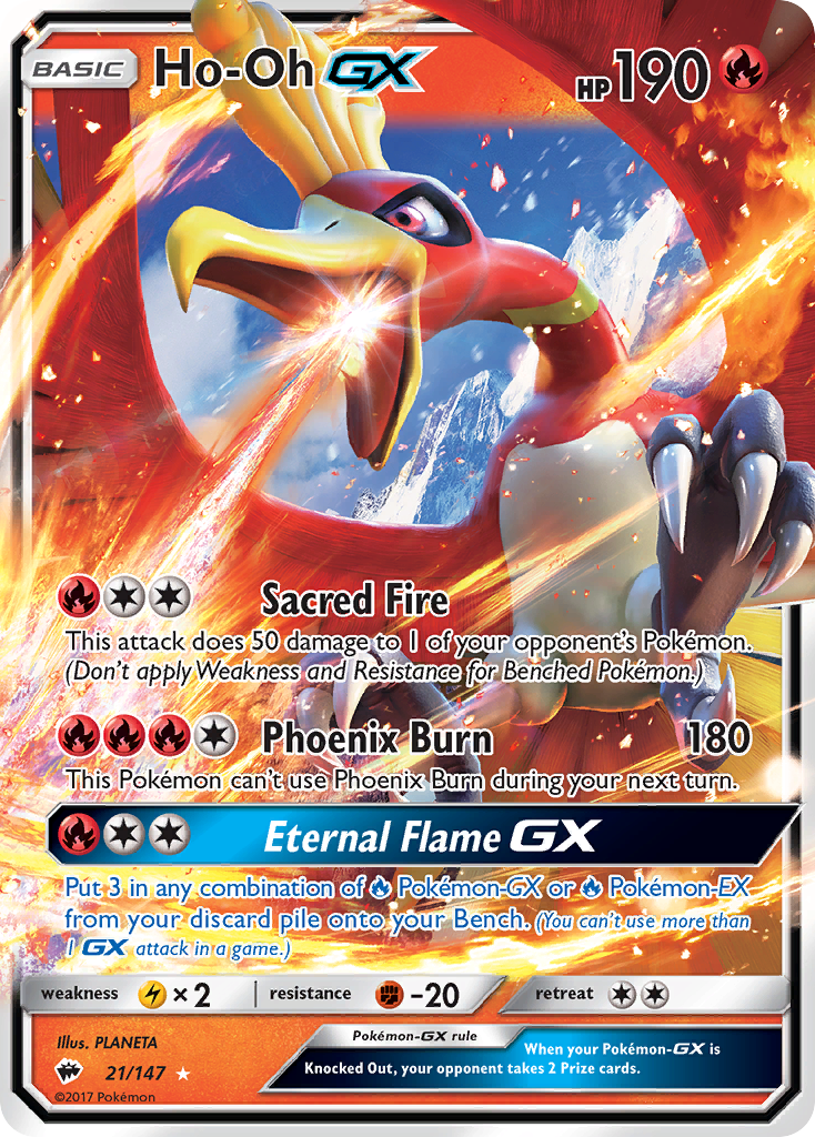 Ho-Oh GX (21/147) [Sun & Moon: Burning Shadows]