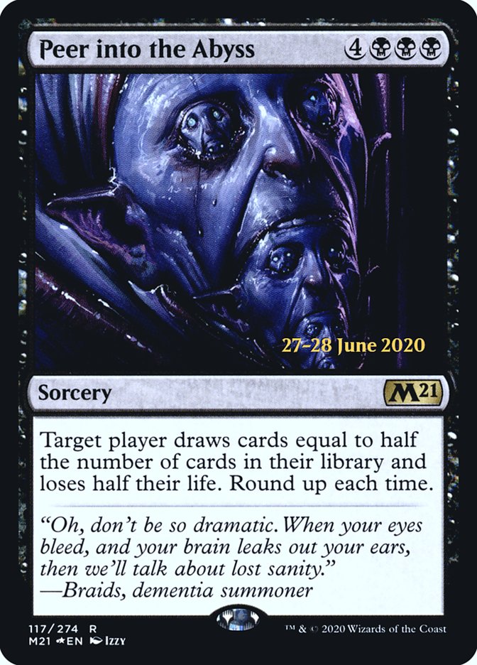 Peer into the Abyss  [Core Set 2021 Prerelease Promos]