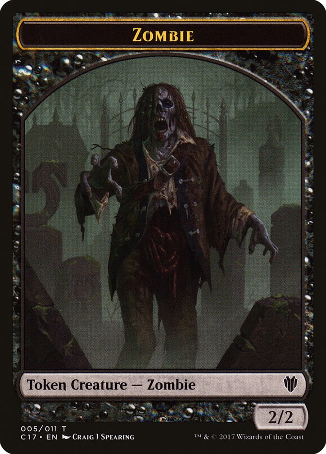 Vampire // Zombie Double-sided Token [Commander 2017 Tokens]