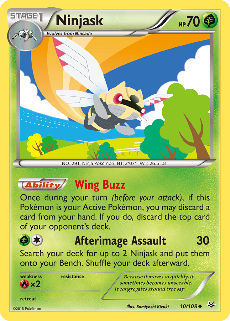 Ninjask (10/108) [XY: Roaring Skies]