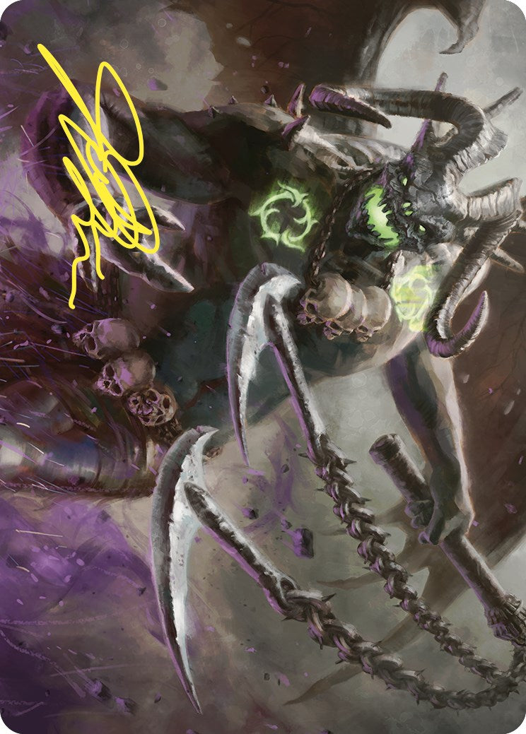 Archfiend of Despair Art Card (Gold-Stamped Signature) [Commander Masters Art Series]