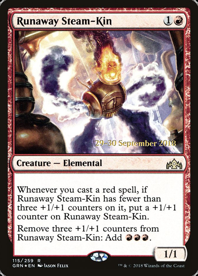 Runaway Steam-Kin  [Guilds of Ravnica Prerelease Promos]