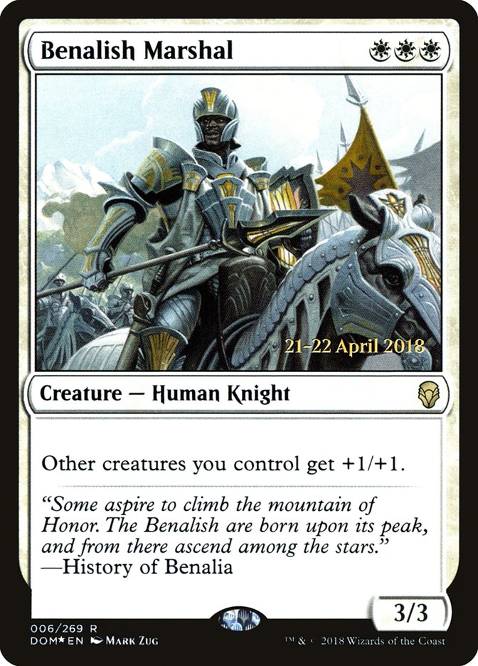 Benalish Marshal  [Dominaria Prerelease Promos]