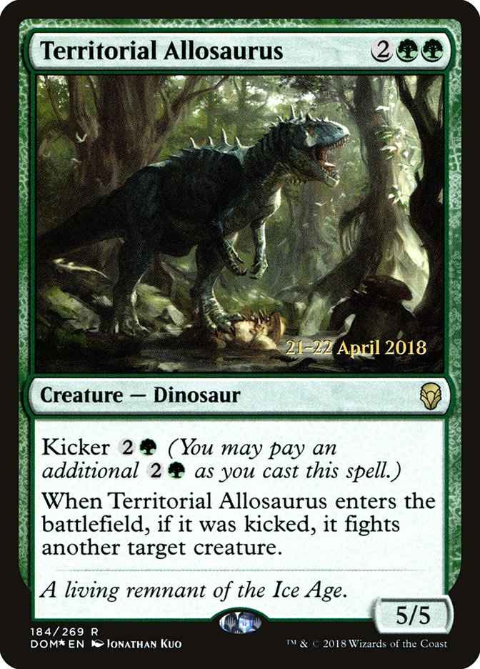 Territorial Allosaurus  [Dominaria Prerelease Promos]