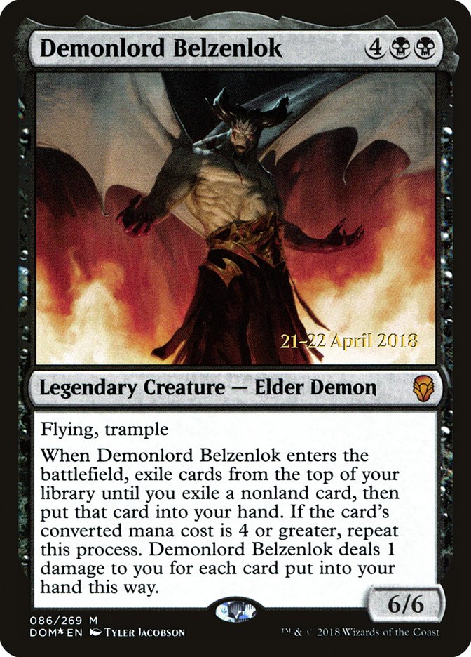 Demonlord Belzenlok  [Dominaria Prerelease Promos]