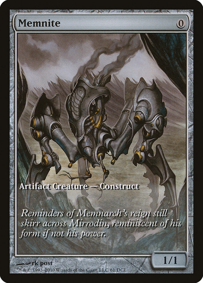 Memnite (Game Day) (Extended) [Scars of Mirrodin Promos]