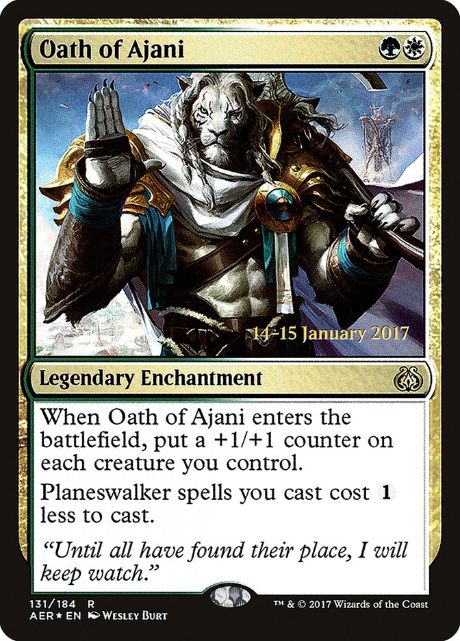 Oath of Ajani  [Aether Revolt Prerelease Promos]