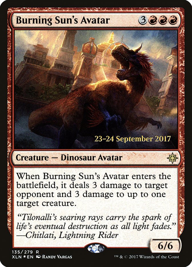 Burning Sun's Avatar  [Ixalan Prerelease Promos]