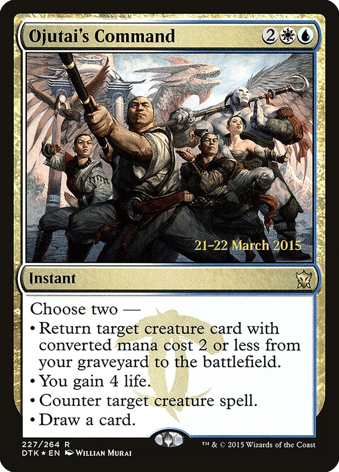 Ojutai's Command  [Dragons of Tarkir Prerelease Promos]