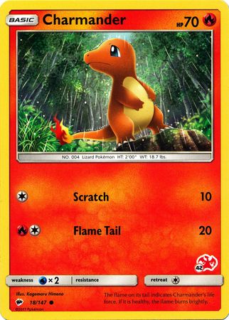 Charmander (18/147) (Charizard Stamp