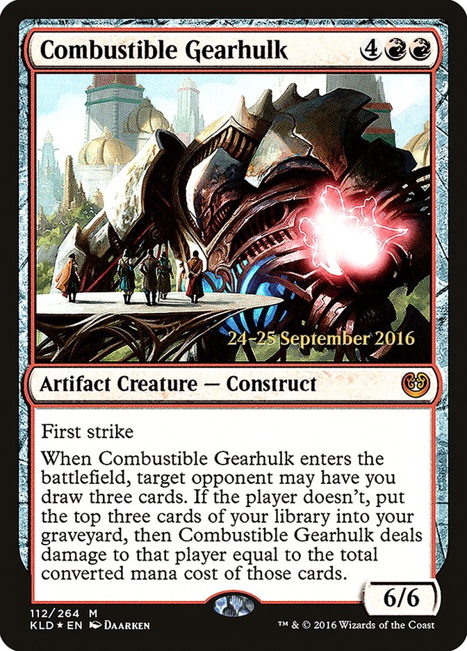 Combustible Gearhulk  [Kaladesh Prerelease Promos]