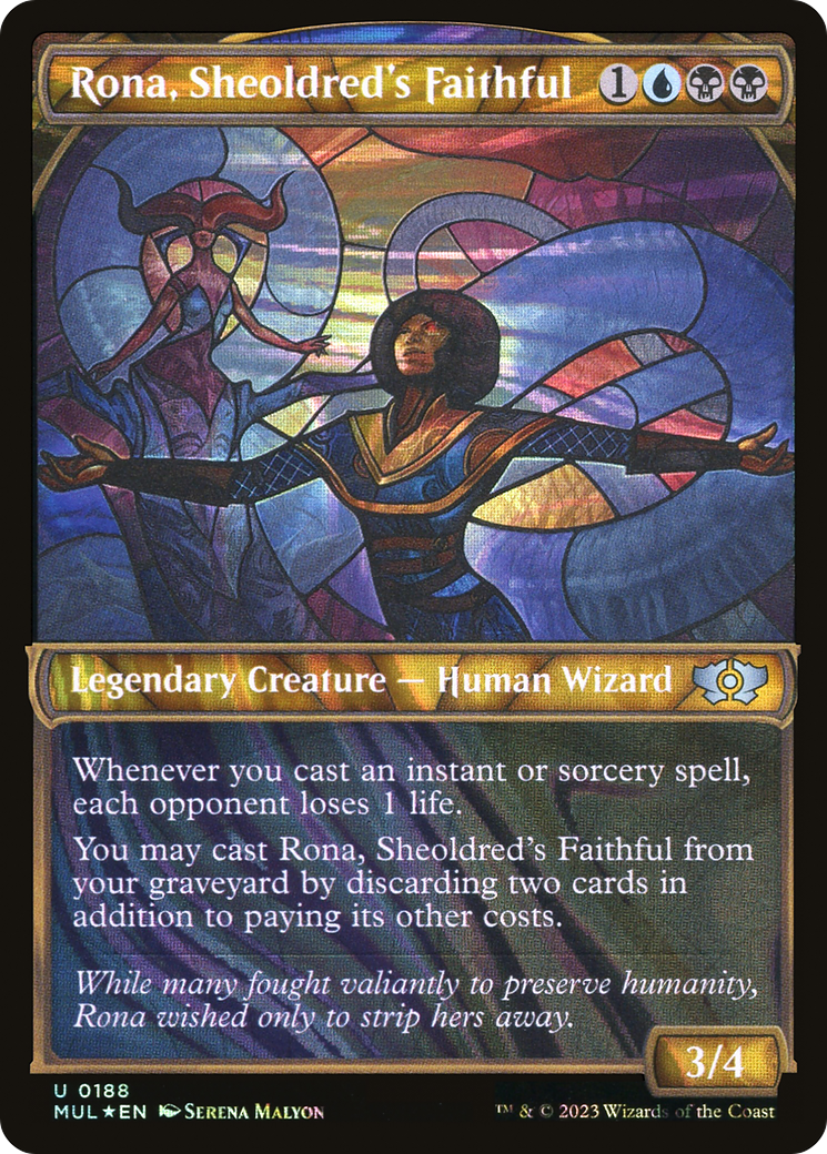 Rona, Sheoldred's Faithful (Halo Foil) [Multiverse Legends]