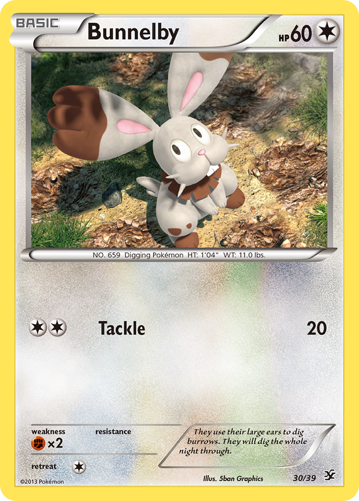 Bunnelby (30/39) [XY: Kalos Starter Set]