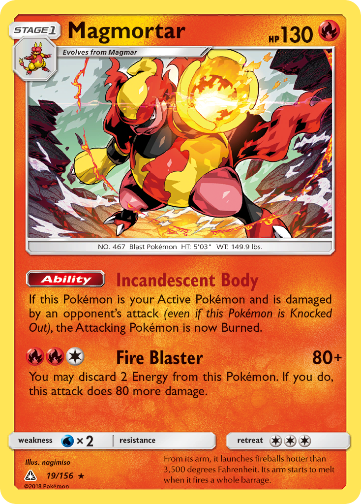 Magmortar (19/156) [Sun & Moon: Ultra Prism]