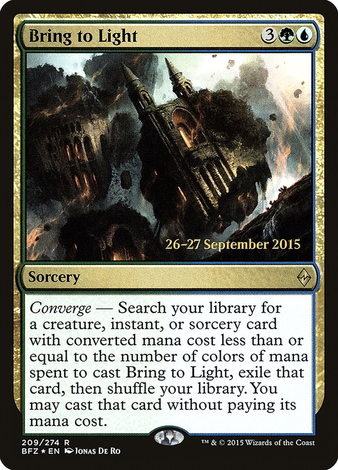 Bring to Light  [Battle for Zendikar Prerelease Promos]