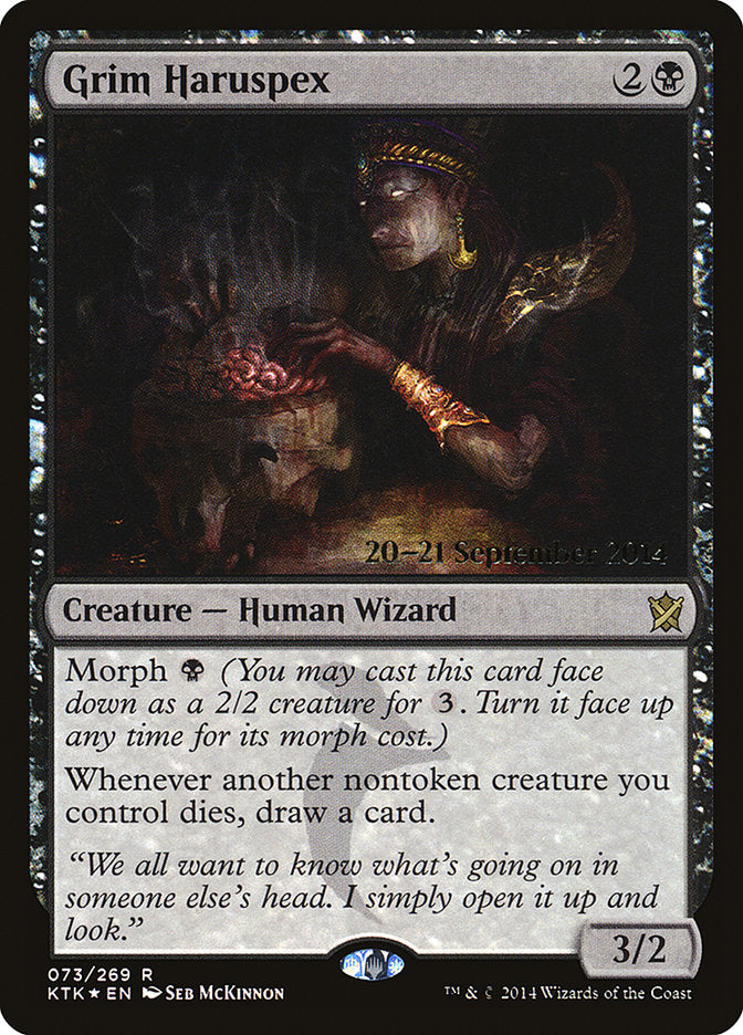 Grim Haruspex  [Khans of Tarkir Prerelease Promos]