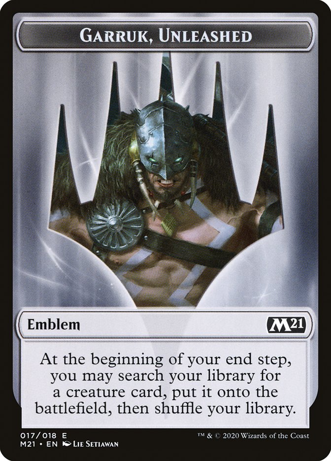 Emblem - Garruk, Unleashed [Core Set 2021]