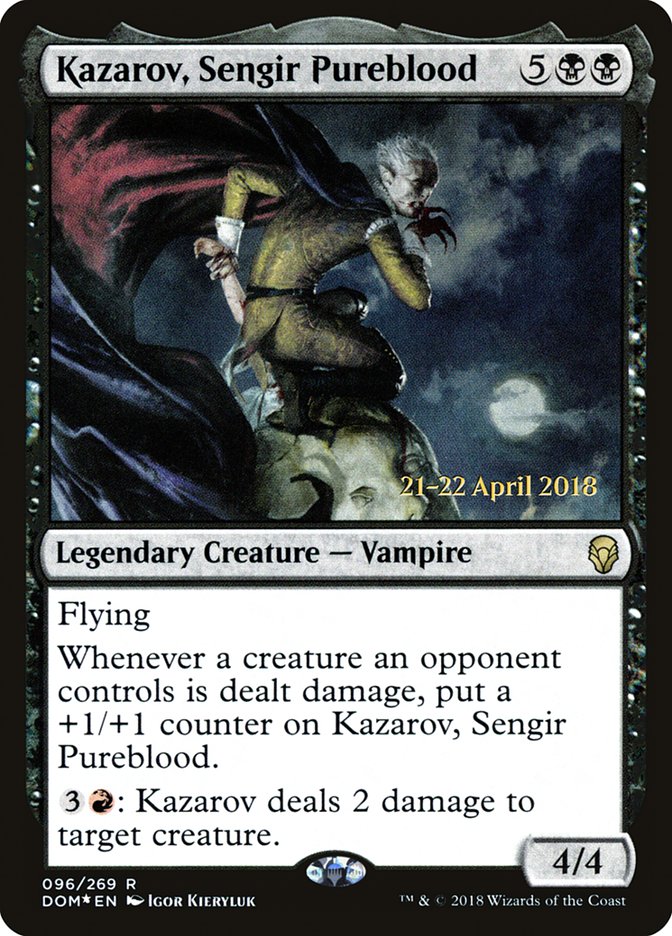 Kazarov, Sengir Pureblood  [Dominaria Prerelease Promos]