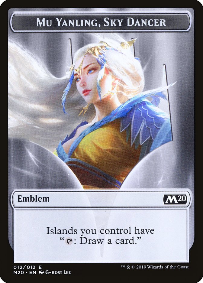 Emblem - Mu Yanling, Sky Dancer [Core Set 2020 Tokens]