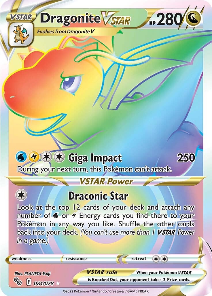 Dragonite VSTAR (081/078) [Pokémon GO]