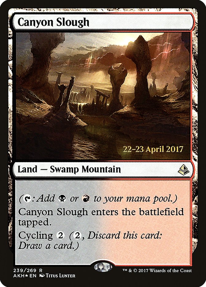 Canyon Slough  [Amonkhet Prerelease Promos]