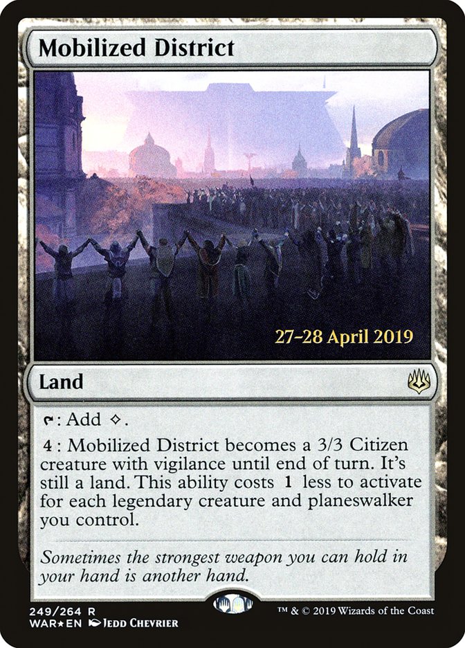 Mobilized District  [War of the Spark Prerelease Promos]