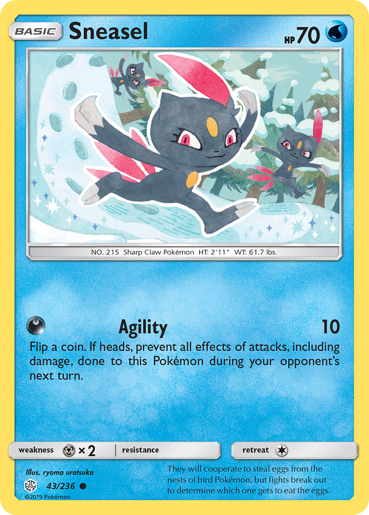 Sneasel (43/236) [Sun & Moon: Cosmic Eclipse]