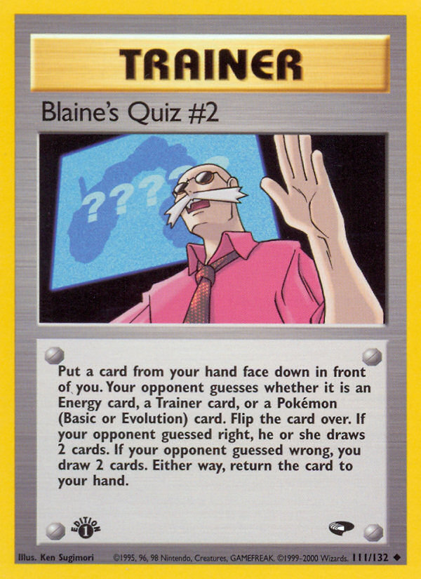 Blaine's Quiz