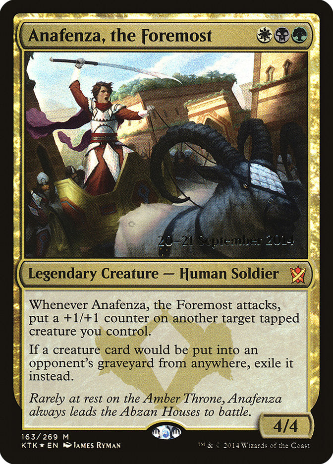 Anafenza, the Foremost  [Khans of Tarkir Prerelease Promos]