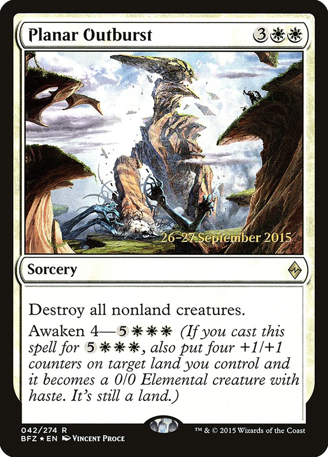 Planar Outburst  [Battle for Zendikar Prerelease Promos]