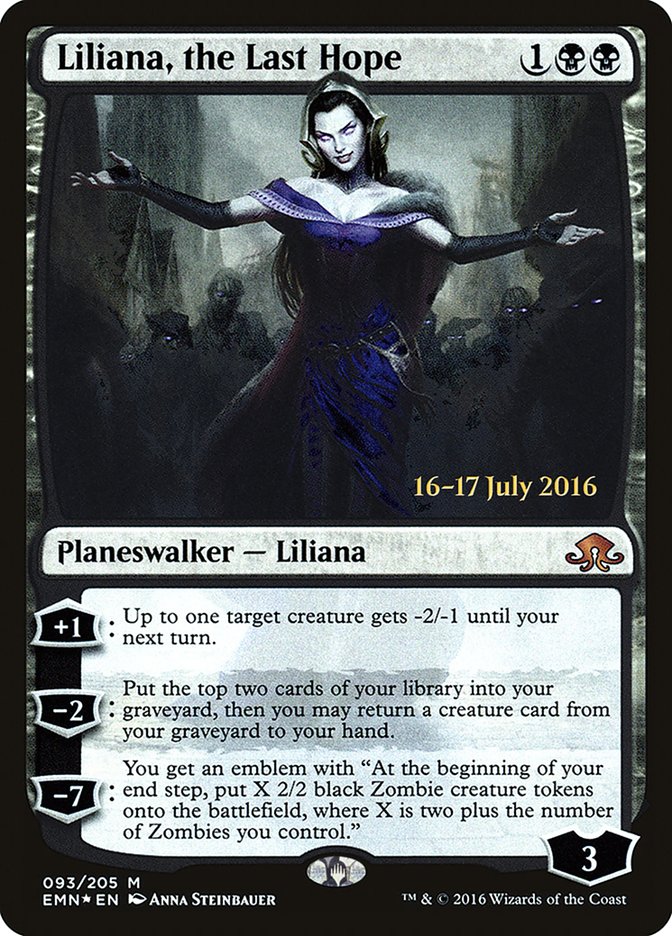 Liliana, the Last Hope  [Eldritch Moon Prerelease Promos]