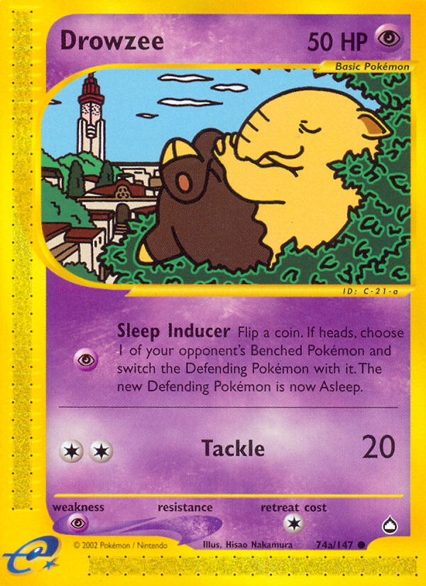 Drowzee (74a/147) [Aquapolis]