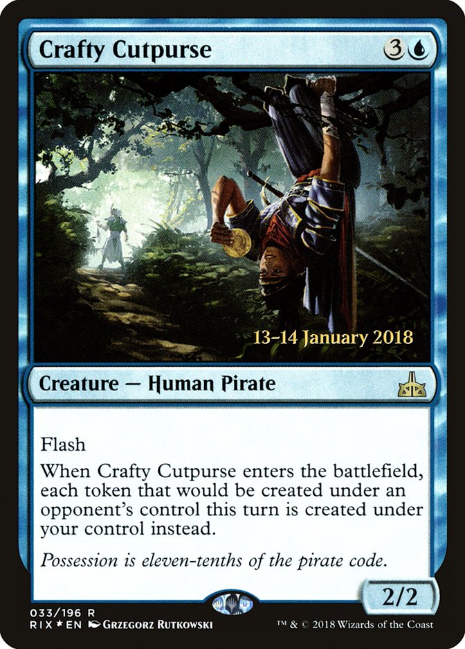 Crafty Cutpurse [Rivals of Ixalan Prerelease Promos]