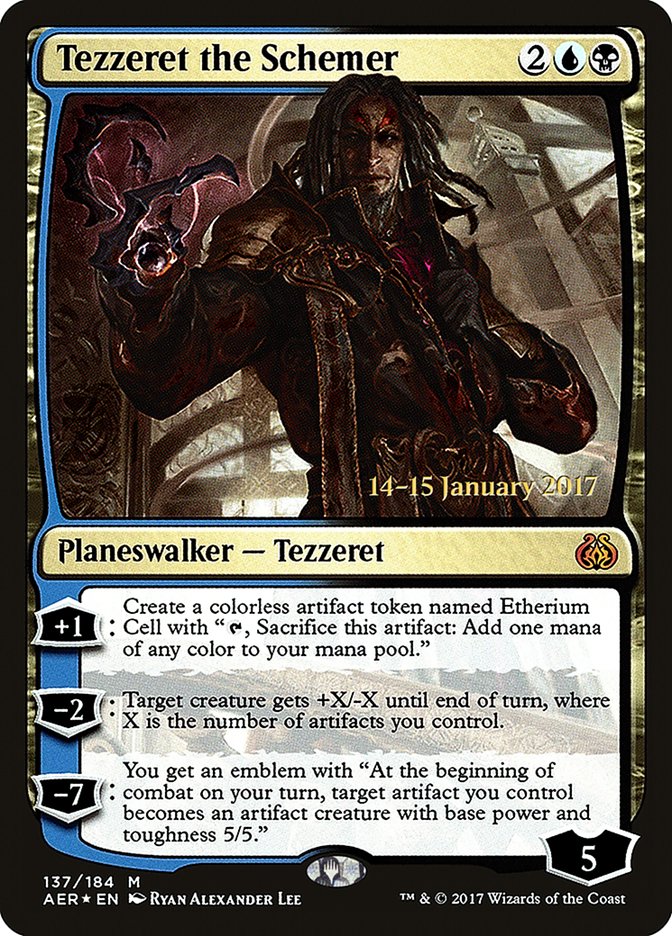 Tezzeret the Schemer  [Aether Revolt Prerelease Promos]