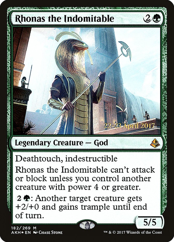 Rhonas the Indomitable  [Amonkhet Prerelease Promos]