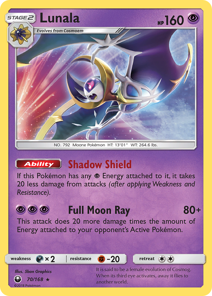 Lunala (70/168) [Sun & Moon: Celestial Storm]