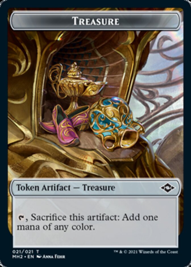 Treasure Token (21) // Zombie Token [Modern Horizons 2 Tokens]