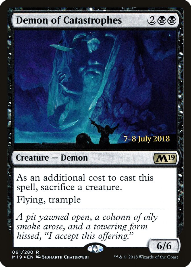 Demon of Catastrophes  [Core Set 2019 Prerelease Promos]