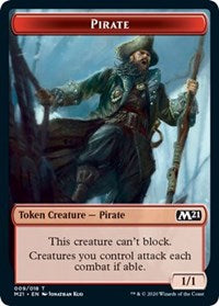 Pirate // Weird Double-sided Token [Core Set 2021 Tokens]