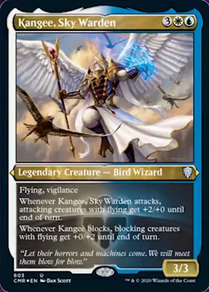 Kangee, Sky Warden [Commander Legends Etched]