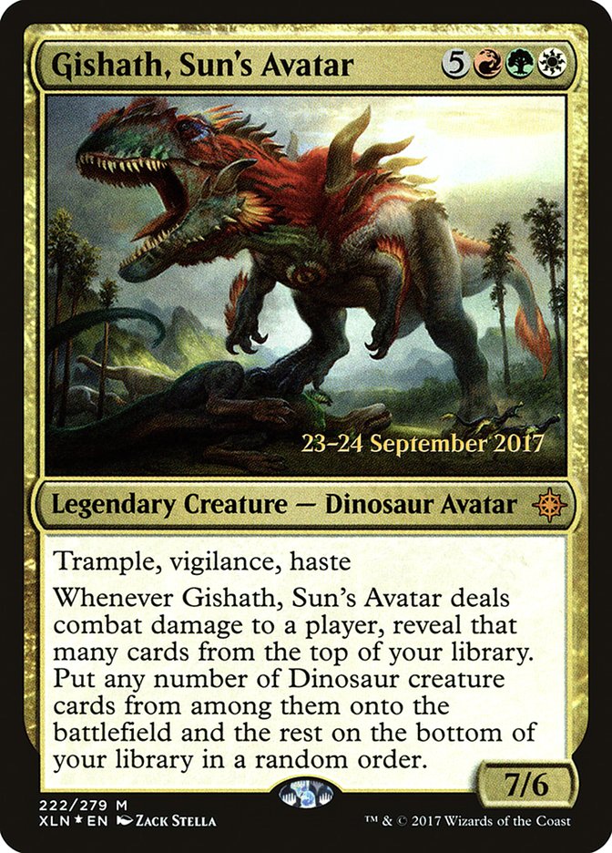 Gishath, Sun's Avatar  [Ixalan Prerelease Promos]