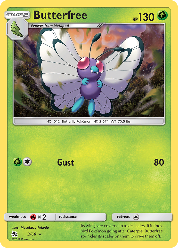 Butterfree (3/68) [Sun & Moon: Hidden Fates]