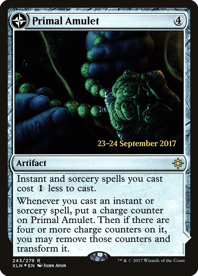 Primal Amulet // Primal Wellspring  [Ixalan Prerelease Promos]