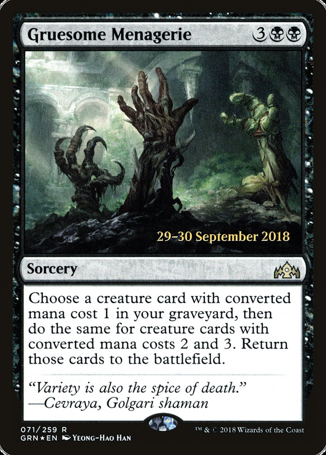 Gruesome Menagerie  [Guilds of Ravnica Prerelease Promos]