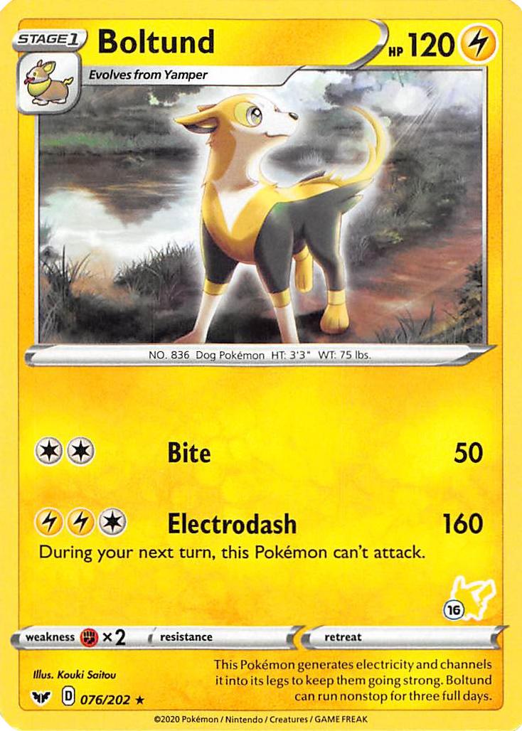 Boltund (076/202) (Pikachu Stamp