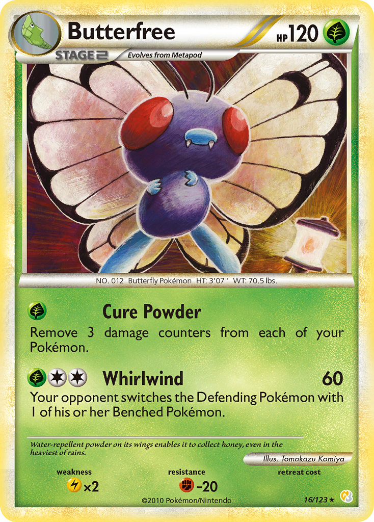 Butterfree (16/123) [HeartGold & SoulSilver: Base Set]