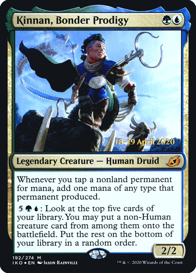 Kinnan, Bonder Prodigy  [Ikoria: Lair of Behemoths Prerelease Promos]